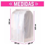 Funda guardado ropa anti polvo perchero o placard - Image 2