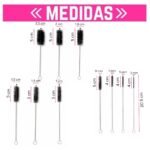Pack X10 cepillos de limpieza para botellas varios tamaños - Imagen 2