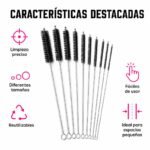 Pack X10 cepillos de limpieza para botellas varios tamaños - Imagen 3