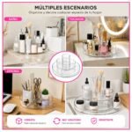 Organizador De Acrílico Giratorio Para Maquillaje Cosméticos - Imagen 7