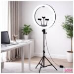 Aro De Luz LED Profesional 3 Tonos Luz Con Trípode Y Accesorios 45 cm