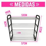 Zapatero 4 niveles metálico - Organizador Zapatos - Image 2