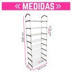 Estantería organizador de zapatos ropa multiuso 8 estantes - Imagen 2