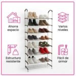 Estantería organizador de zapatos ropa multiuso 8 estantes - Imagen 3