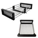 Escurridor acero inoxidable extensible de bacha para vajilla frutas verduras - Image 6