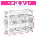 Huevera Estética acrílico transparente 3 pisos apta para heladera - Image 2