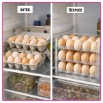 Huevera Estética acrílico transparente 3 pisos apta para heladera - Image 7