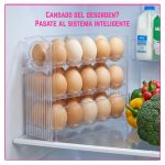 Huevera Estética acrílico transparente 3 pisos apta para heladera - Image 5