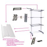 Tender de ropa 3 niveles vertical tres colores - Image 6