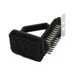 Cepillo para limpieza de parrilla de acero alambre y esponja - Image 2