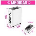 Canasto LAUNDRY para ropa sucia con ruedas - Cesto - Image 2
