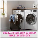 Canasto LAUNDRY para ropa sucia con ruedas - Cesto - Image 6