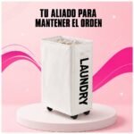 Canasto LAUNDRY para ropa sucia con ruedas - Cesto - Imagen 8