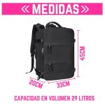 Mochila para viaje - Viral - compartimientos varios - calzado - ropa húmeda - Image 2
