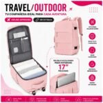 Mochila para viaje - Viral - compartimientos varios - calzado - ropa húmeda - Imagen 7