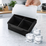Cubetera Cubos con tapa de silicona x4 cubitos