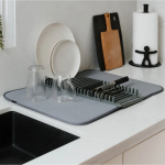 Paño de microfibra con escurridor de plástico - Secaplatos