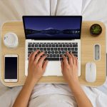 Mesa desayuno para sillón cama tipo escritorio plegable - Image 8