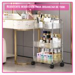 Carrito de almacenamiento con ruedas 3 niveles de acrílico - Image 5