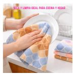 Kit X5 paños microfibra absorbente colores - Image 6