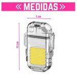 Encendedor con linterna recargable plasma - Image 2