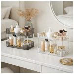 Organizador maquillaje de escritorio para cremas o perfumes