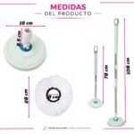 Lampazo mopa con balde centrifugador - Imagen 3