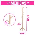 Perchero 8 perchas bambú de pie - Image 3