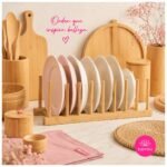 Soporte organizador bamboo Vasos Platos - Imagen 8