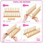Soporte organizador bamboo Vasos Platos - Imagen 6