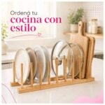Soporte organizador bamboo Vasos Platos - Imagen 10