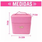 Valija porta cosmeticos de mano organizadores internos - Image 2