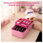 Valija porta cosmeticos de mano organizadores internos - Image 6