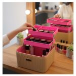 Valija porta cosmeticos de mano organizadores internos - Image 7