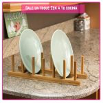 Soporte organizador bamboo Vasos Platos - Image 5