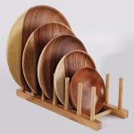 Soporte organizador bamboo Vasos Platos - Image 4