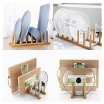 Soporte organizador bamboo Vasos Platos