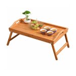 Mesa plegable bandeja para desayuno de bamboo - Image 4