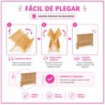 Escurridor Secaplatos para Vajilla Plegable de Bambú - Imagen 6