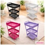 Carrito Organizador Metálico Con Ruedas 3 Niveles Multiusos