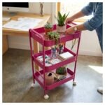 Carrito Organizador Metálico Con Ruedas 3 Niveles Multiusos - Imagen 8