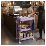 Carrito Organizador Metálico Con Ruedas 3 Niveles Multiusos - Imagen 7