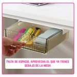 Cajón secreto bajo escritorio deslizante autoadhesivo - Image 6