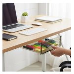 Cajón secreto bajo escritorio deslizante autoadhesivo