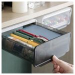 Cajón secreto deslizante autoadhesivo bajo escritorio - Image 7