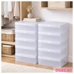 Pack 10 Cajas Organizadoras de Zapatos con Tapa