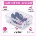 Pack 10 Cajas Organizadoras de Zapatos con Tapa - Imagen 4