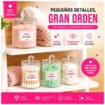 Contenedor de acrílico para hisopos y algodón (multiuso) - Imagen 7