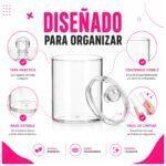 Contenedor de acrílico para hisopos y algodón (multiuso) - Imagen 10