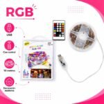 Tira Led  Rgb 10 Mts Usb Control  Audioritmica Bluetooth - Imagen 4